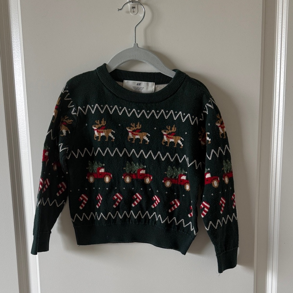 H&M Dark Green Knit Sweater